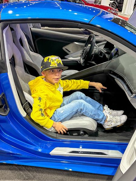 Car show with my crew. Little man was in car heaven. He loves cars just like his momma 😂. Rocked his Pikachu hoodie and hat set with his J’s. #Carshows #HoustonCarShow #Corvettes #Kiddos #MomLife #Pikachu #Pokemon #familyfun 

#LTKkids #LTKfamily