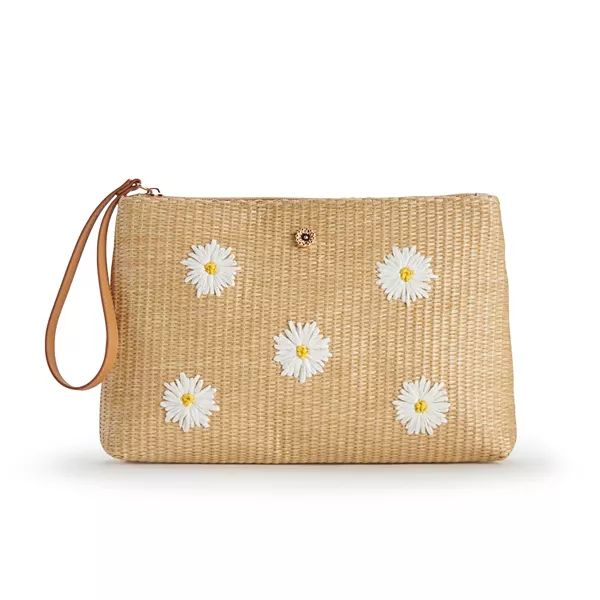 LC Lauren Conrad Tossed Daisies Wristlet | Kohl's