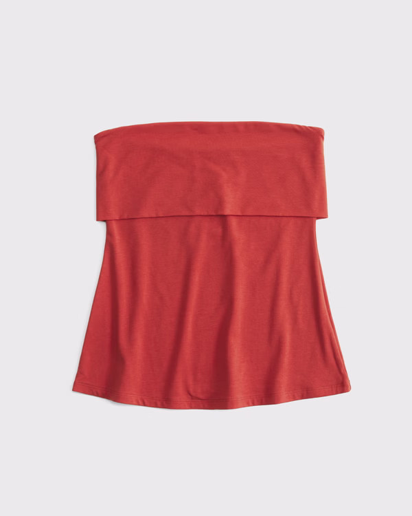 Women's Foldover Tube Top | Women's Tops | Abercrombie.com | Abercrombie & Fitch (US)