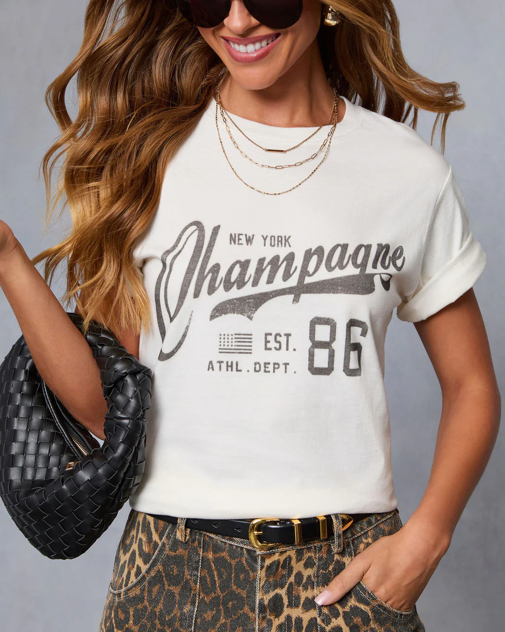 Champagne League Short Sleeve Graphic Tee | VICI