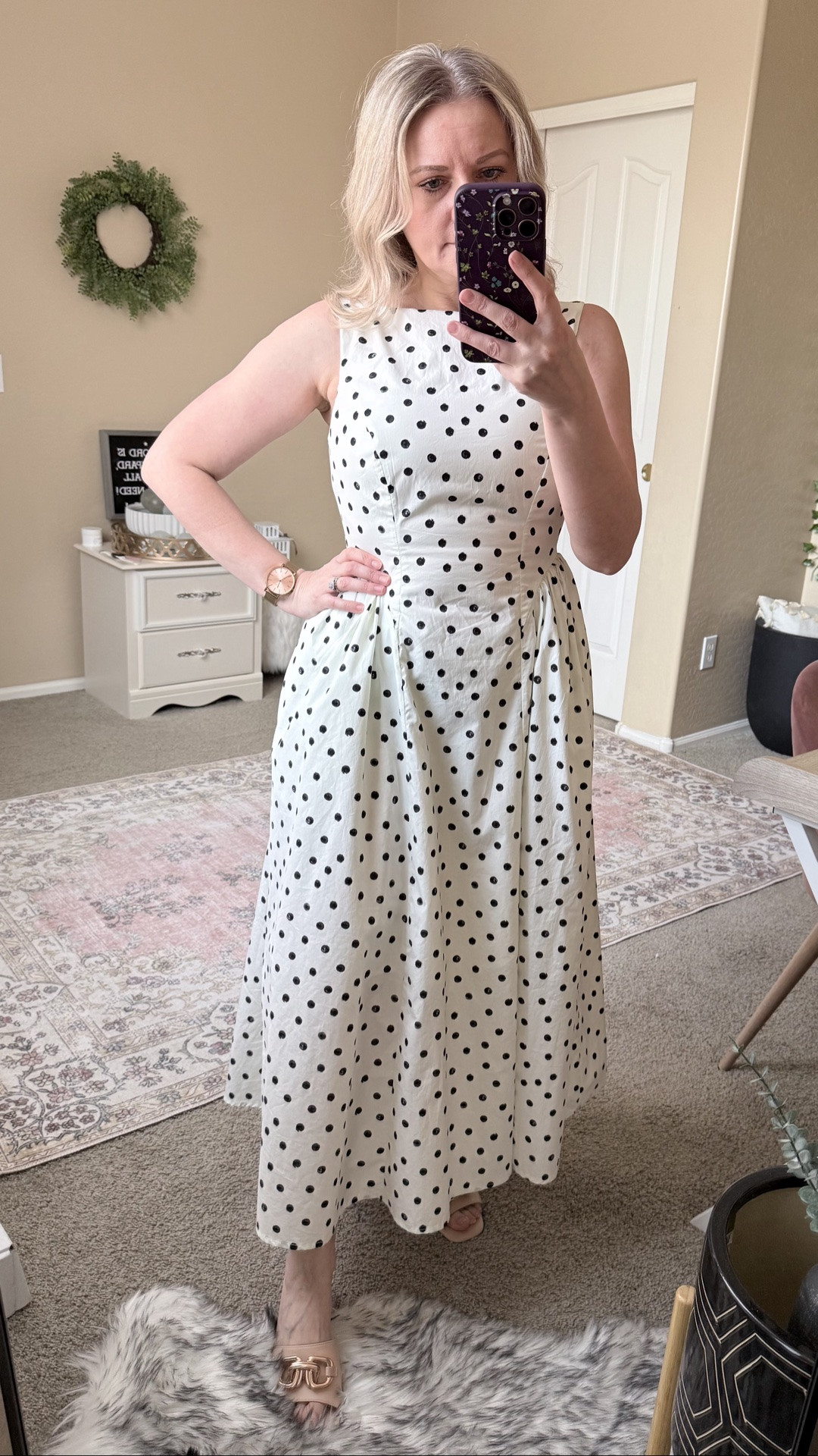 Cute polka dot dress from Target. Fits tts.

#LTKSeasonal #LTKOver40 #LTKPetite #LTKootd #LTKmomlife
