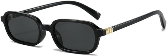 Rectangle Sunglasses Women Vintage Shades UV400 Men Trending Punk Sun Glasses | Amazon (US)