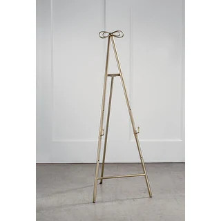 53.5"H Gold Metal Folding Triod Floor Easel - 53.5" | Bed Bath & Beyond