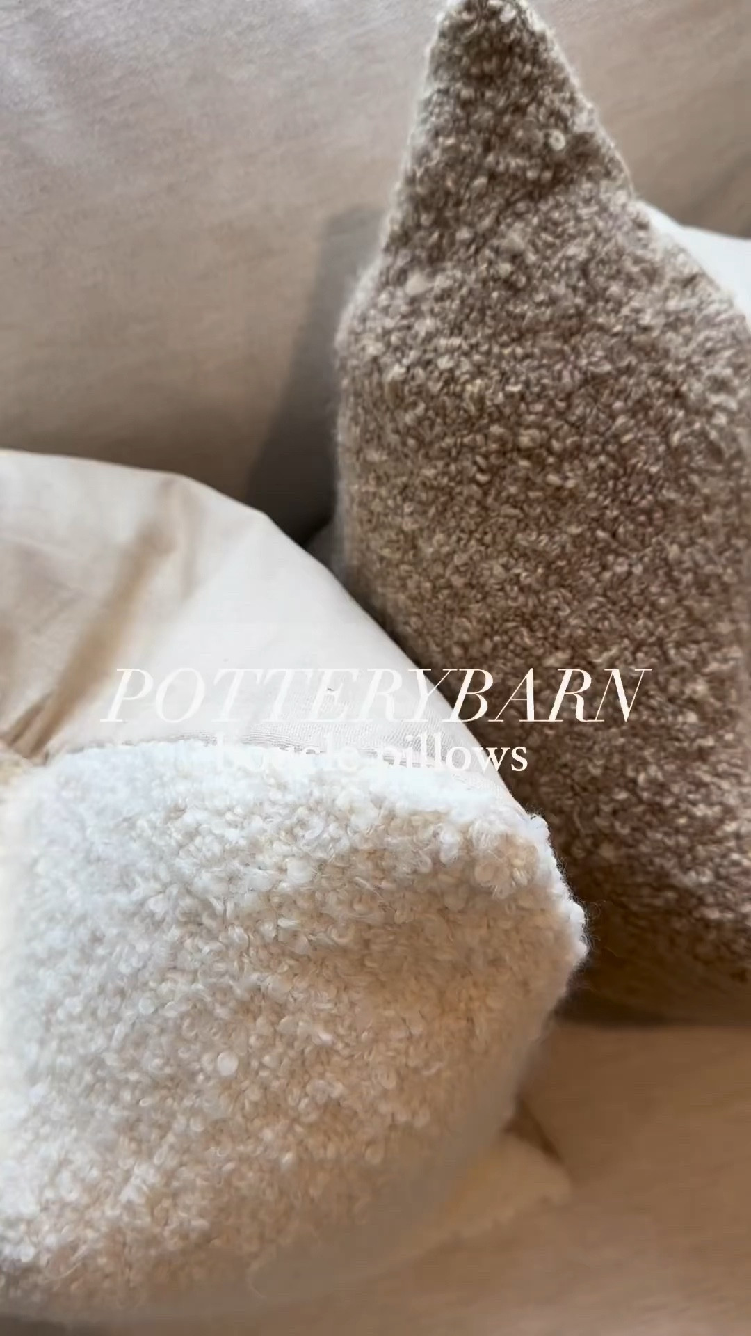 the most beautiful boucle pillow covers  from potterybarn ✨🤎🧸

✨ FOLLOW me on Instagram and TikTok - @homewithtayy for all your fall and neutral home inspo 🫶

follow @homewithtayy on Instagram for all your neutral organic home decor and styling tips, affordable home finds, furniture, Amazon home finds, Target home finds, artificial flowers and plants, designer decor, designer inspired decor, simple diy, dining room decor, modern kitchen, floating shelf styling, living room decor, decorative vases, decorative bowls, trending home decor, Anthropologie home decor, hm home decor, sale, trending items, back in stock, crate and barrel, pottery barn, decor reviews, candles, kirklands, faux florals, hosting inspo, interior design, interior decorating, house staging, target new arrivals, pillows, blankets, wall art, wall decor, picture light, lamps, bedding, Brooklinen, parachute home, spring decor, fall decor, summer decor, couches, night stands, end tables, home inspo, builder grade home, builder grade upgrades, designer inspired home, walmart, studio mcgee X target, wood, natural oak, white wash, modern organic home, h&m home, world market, home finds

#LTKSeasonal #LTKhome #LTKunder50