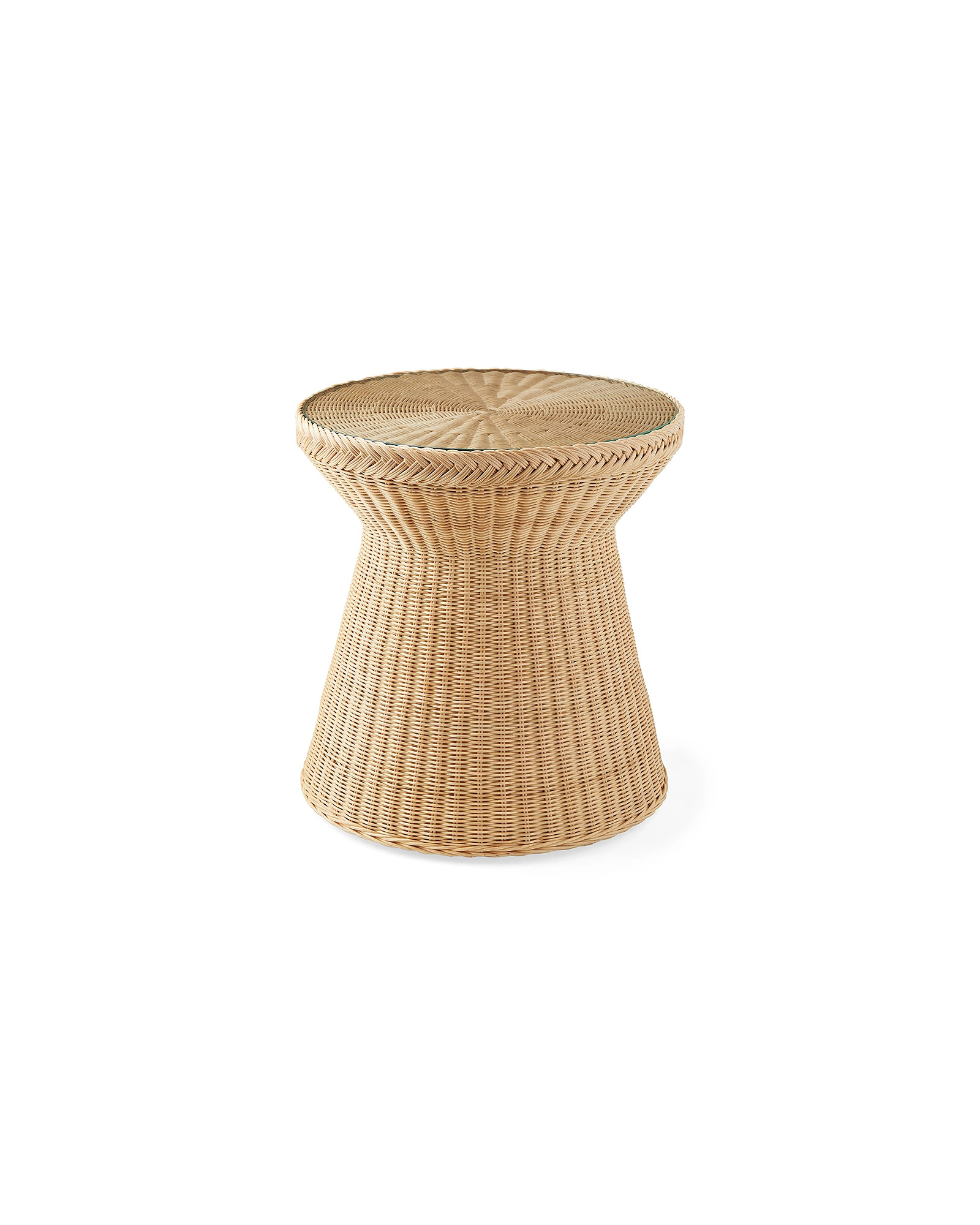 Salinas Rattan Side Table | Serena and Lily