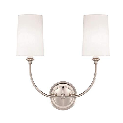 Libby Langdon for Crystorama Sylvan 2 Light Polished Nickel Sconce | Amazon (US)