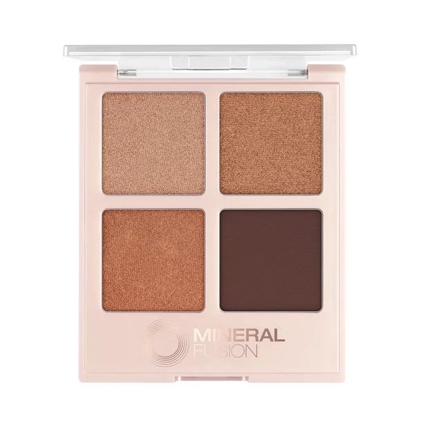 MINERAL FUSION Vegan Eye Shadow Palette, Speakeasy | 4 Blendable Shades in Matte, Satin, Shimmer ... | Walmart (US)