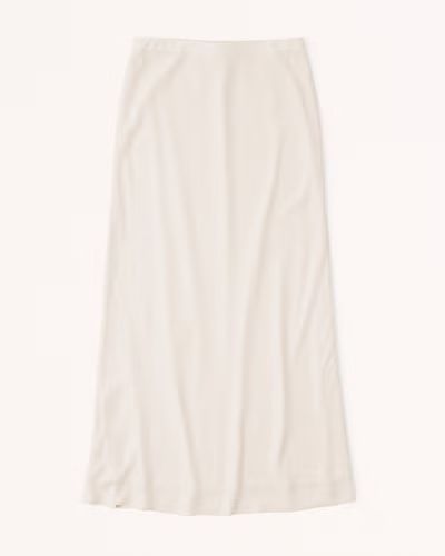 Women's Faux Silk Column Maxi Skirt | Women's Sale | Abercrombie.com | Abercrombie & Fitch (UK)