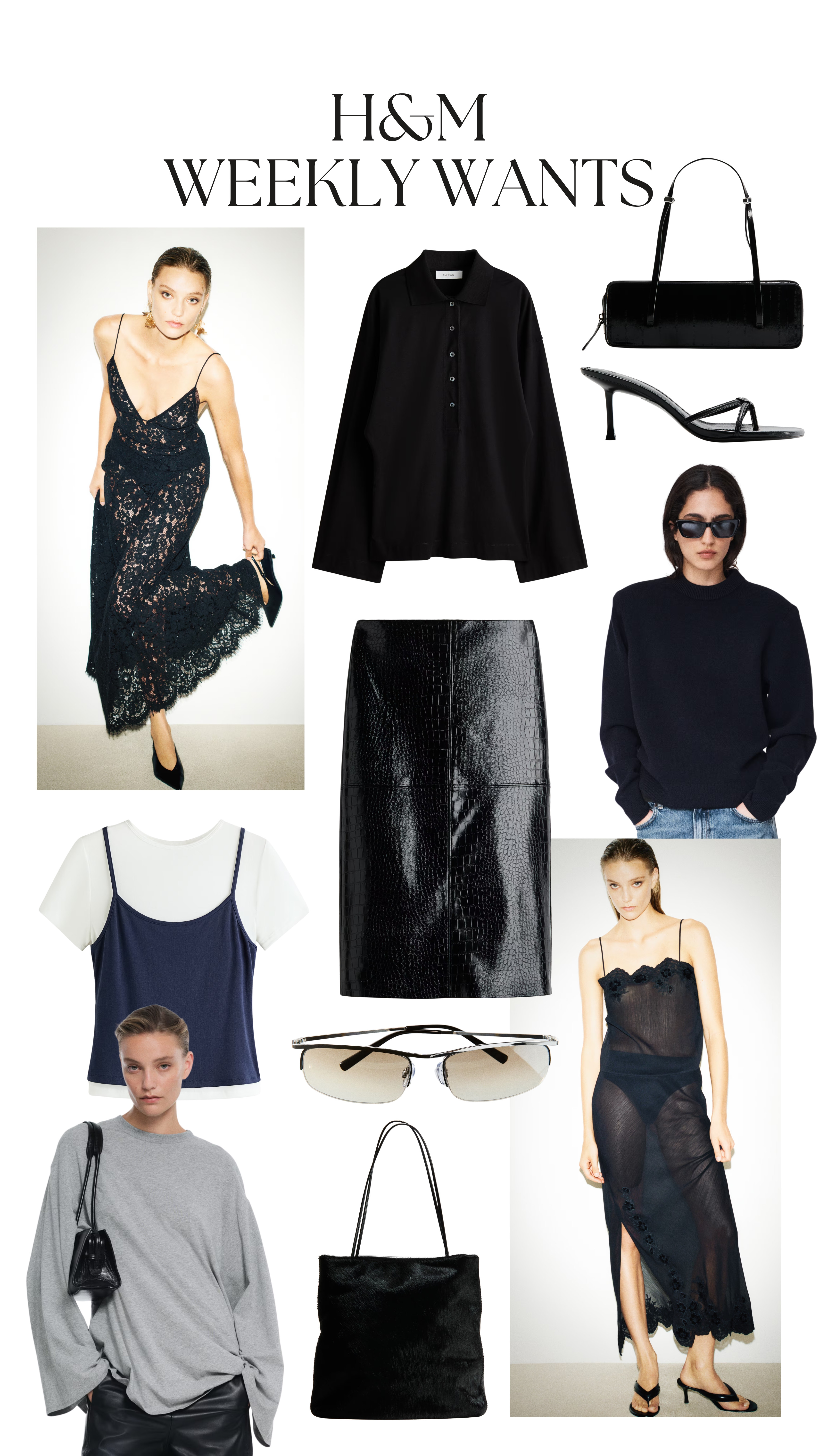 H&M weekly wants ✨

lace dress, midi dress, black dress, maxi dress, sheer dress, oversized t shirt, polo top, knitwear, oversized jumper, autumn handbag 

 #LTKuk #LTKautumn #LTKdresses