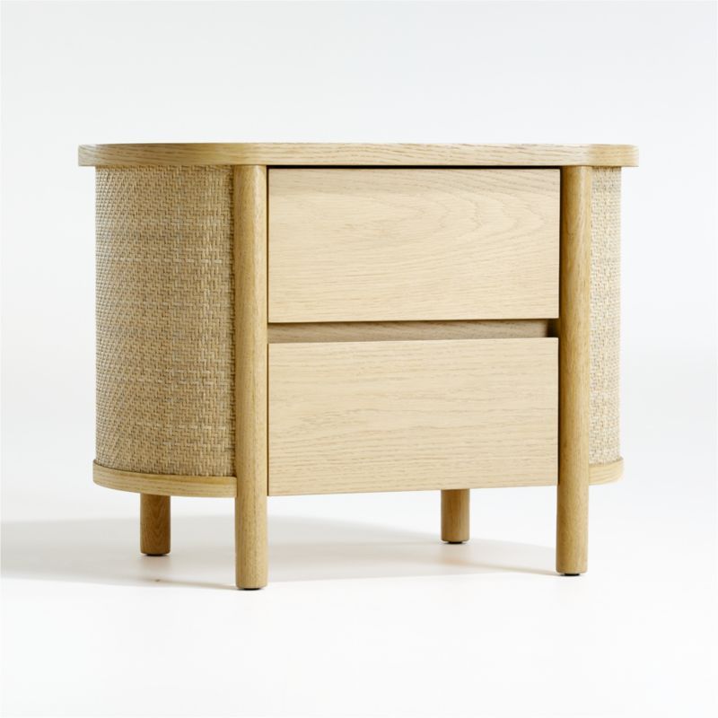 Canyon Natural Wood 2-Drawer Kids Nightstand by Leanne Ford + Reviews | Crate & Kids | Crate & Barrel