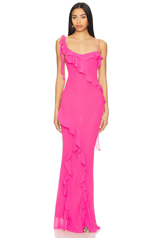 MAJORELLE Teagan Gown in Pink from Revolve.com | Revolve Clothing (Global)