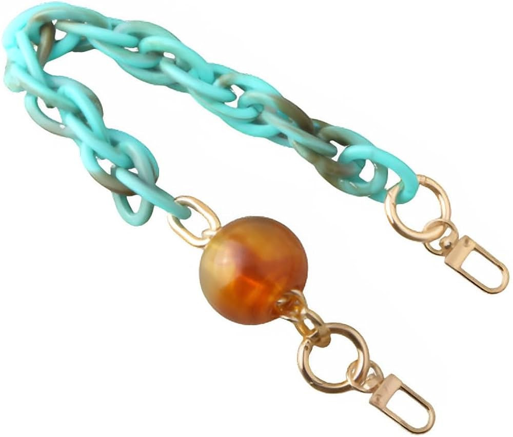 MAHAVIMOKSA 1 Pack 40cm/15.8 Inches Acrylic Purse Chain Purse Shoulder Strap Replacement Strap wi... | Amazon (US)