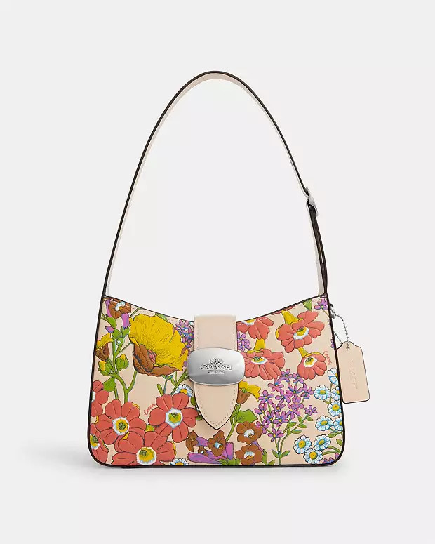 Eliza Shoulder Bag With Floral Print | Coach Outlet US