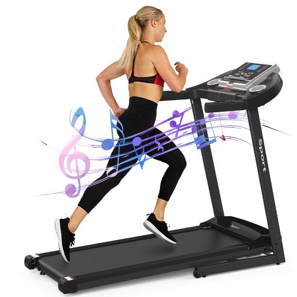 Electric Folding Treadmill for Home, Foldable & Portable Walking Running Machine Space Saving Com... | Walmart (US)