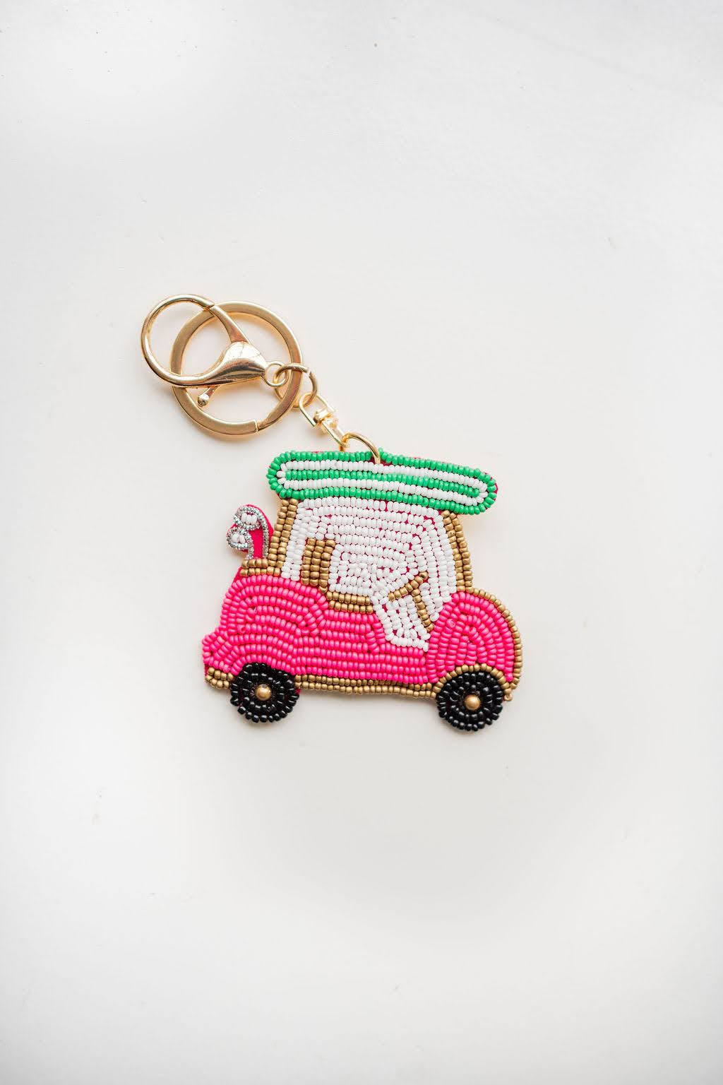 Spring Hand Beaded - Key Chain - Bag Charm | Lisi Lerch Inc