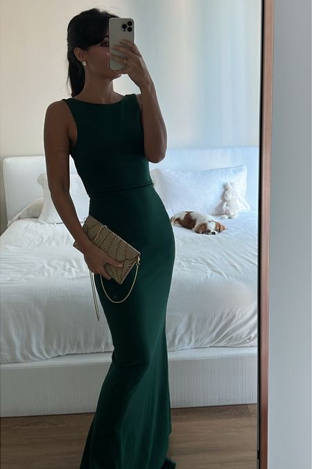 This stunner party / holiday / Christmas / guest of wedding dress is restocked in black and green! Use code: JESSI20 on new purchases  

#LTKfindsunder100 #LTKSeasonal #LTKHolidaySale