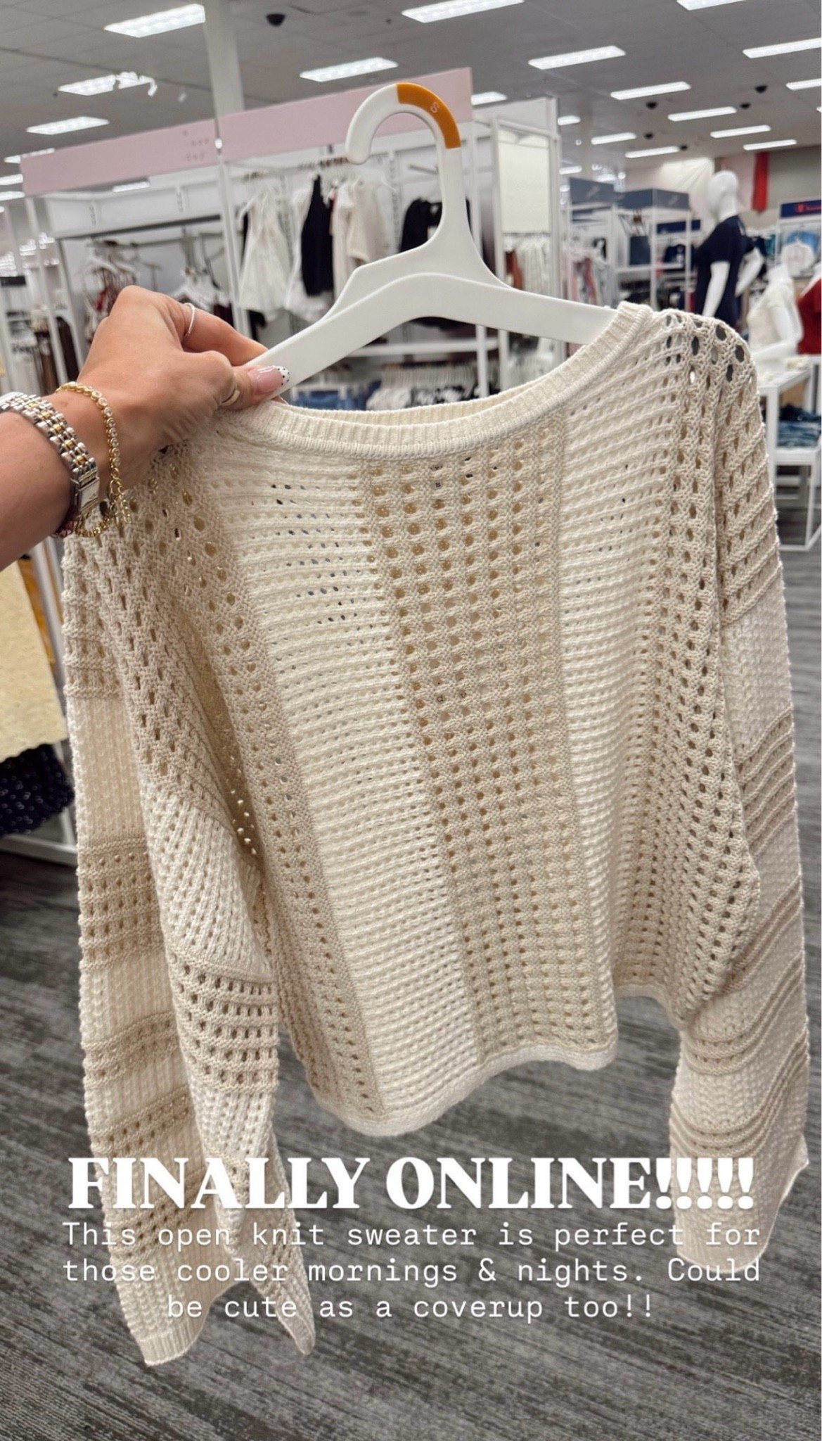 🤍 I am in LOVE with this open knit top! Finally online & I'm predicting will sell out!

#LTKdayinmylife
#LTKmomlife #LTKgrwm