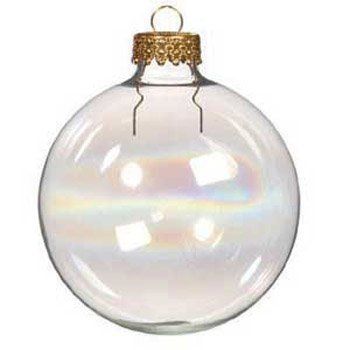Darice 2610-60 20-Piece Small Glass Ball Shaped Ornament, Iridescent Glass, 35mm | Amazon (US)