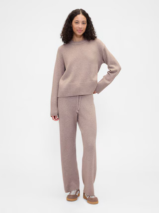 CashSoft Relaxed Ribbed Sweater Pants | Gap Factory