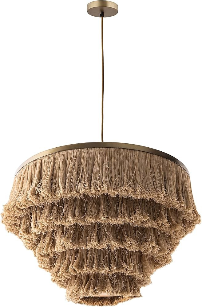 Sarai Natural Fringe Pendant | Amazon (US)
