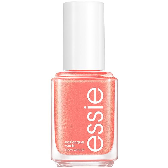 essie salon-quality nail polish, vegan, coral, shimmer, meet-cute moment, 0.46 fl oz | Amazon (US)