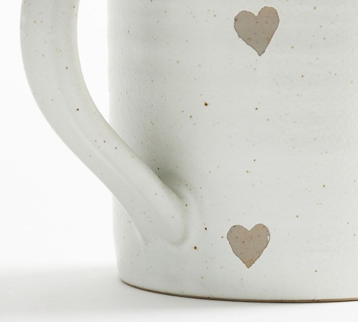 Farmstead Hearts Stoneware Mugs | Pottery Barn (US)