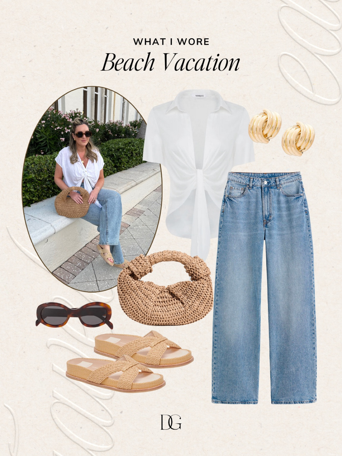 What I wore: Beach vacation〰️  Vacation outfits, resort wear, resort wear 2024, resortwear, vacation accessories, resort wear accessories, trendy sunglasses, designer sunglasses, beach sandals, vacation sandals, vacation shoes, casual dinner outfit

#LTKtravel #LTKstyletip
