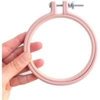 4In Pink Plastic Embroidery Hoop | Etsy (US)