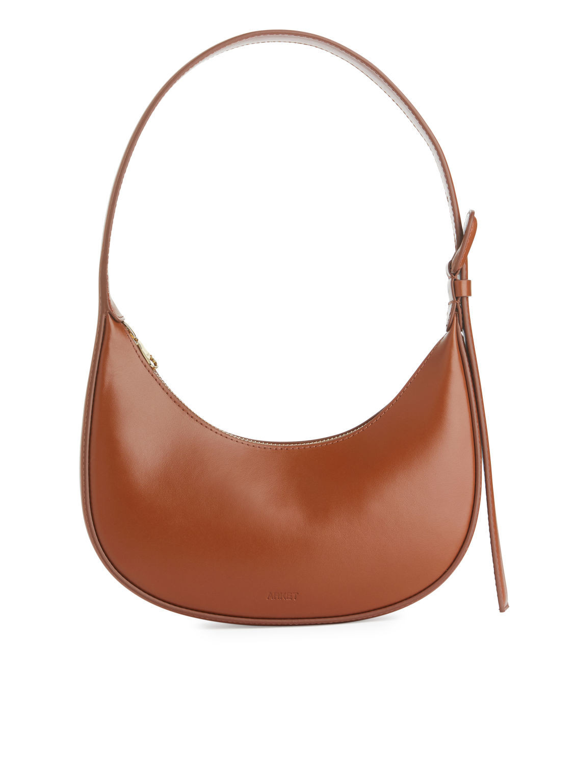 Leather Shoulder Bag - Beige | ARKET (US&UK)