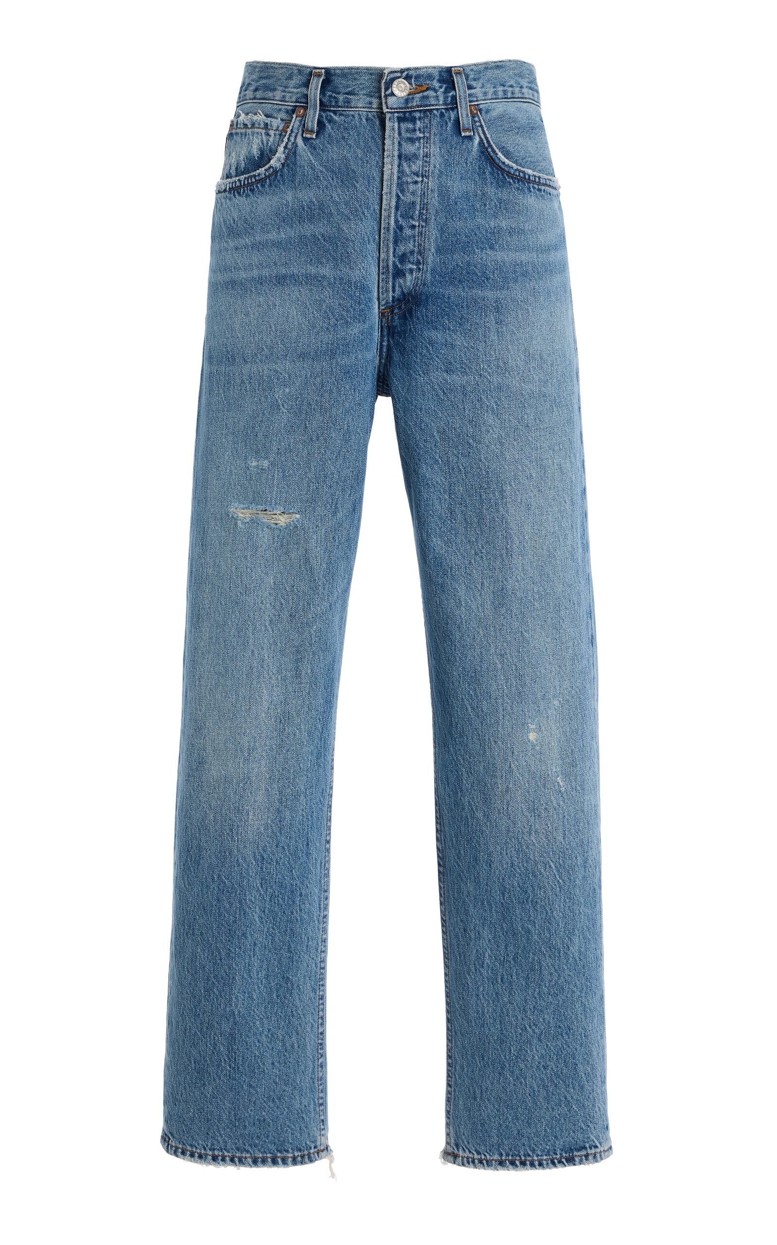 Agolde - 90s Mid-Rise Straight-Leg Jeans - Medium Wash - 30 - Moda Operandi | Moda Operandi (Global)