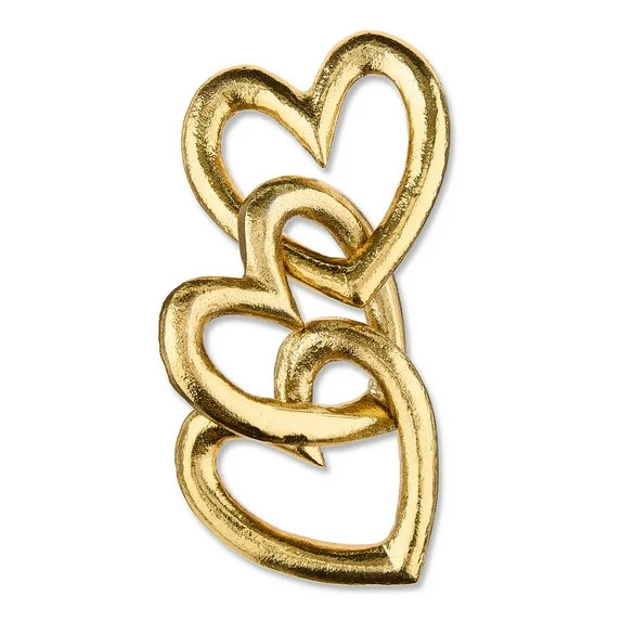 Heart Chain Decoration, Gold, 4", Valentine's Day by Way To Celebrate | Walmart (US)