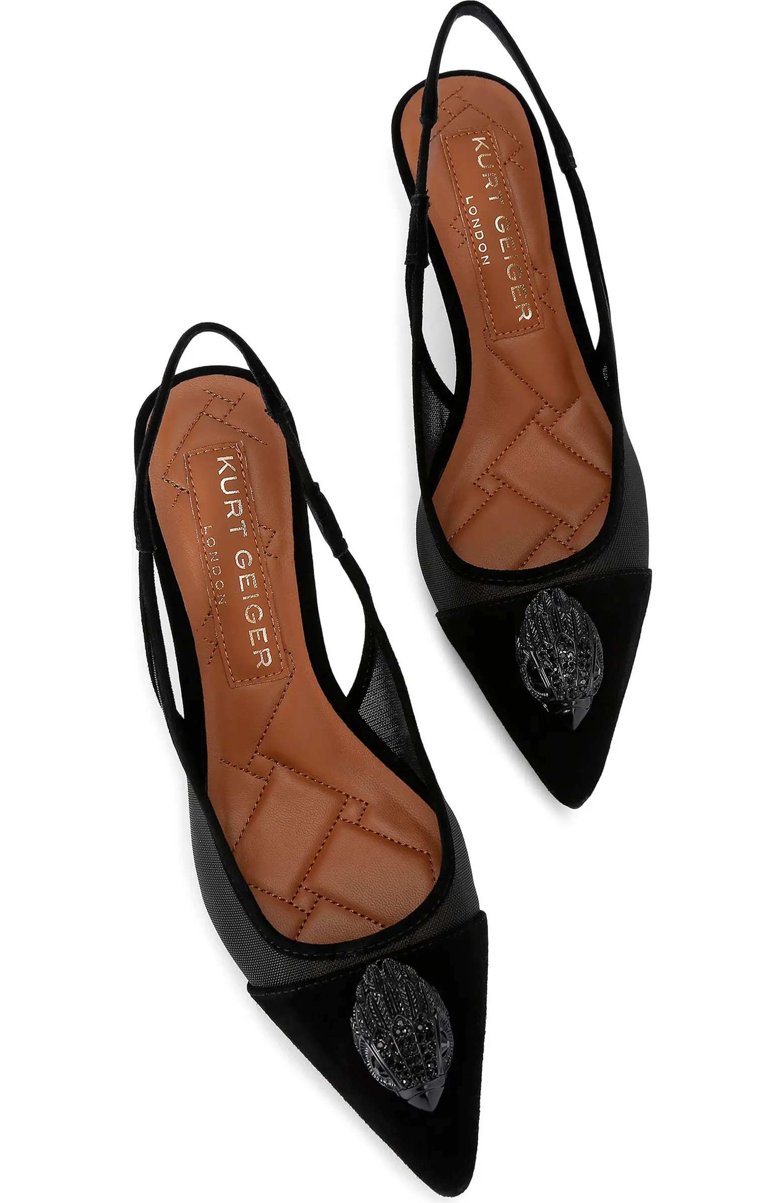 Kurt Geiger London Belgravia Slingback Pointed Cap Toe Pump (Women) | Nordstrom | Nordstrom