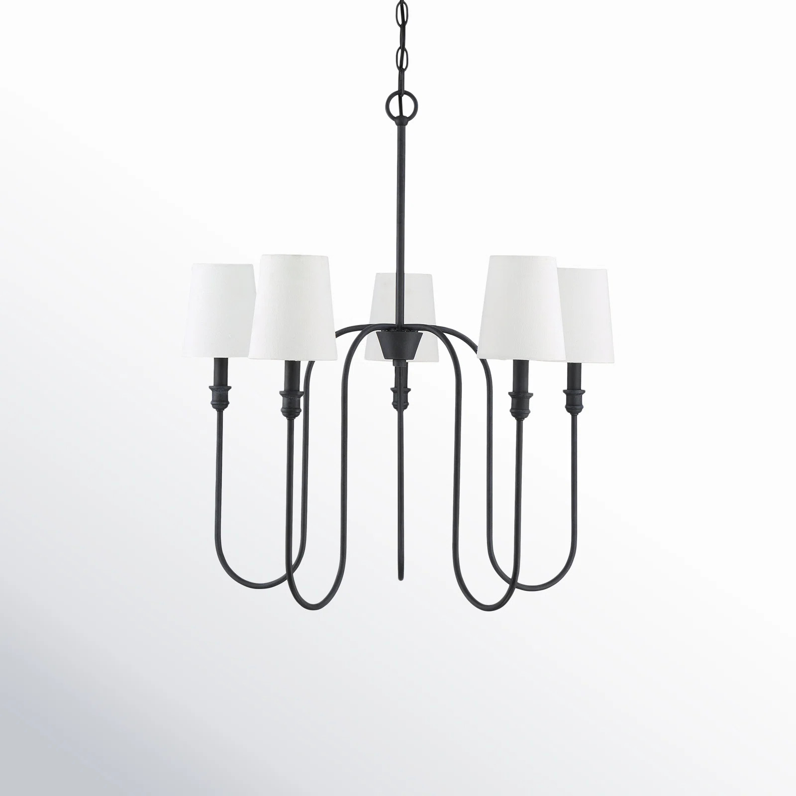 Sanibel 5 - Light Shaded Classic / Traditional Chandelier in Aged Iron | Wayfair North America