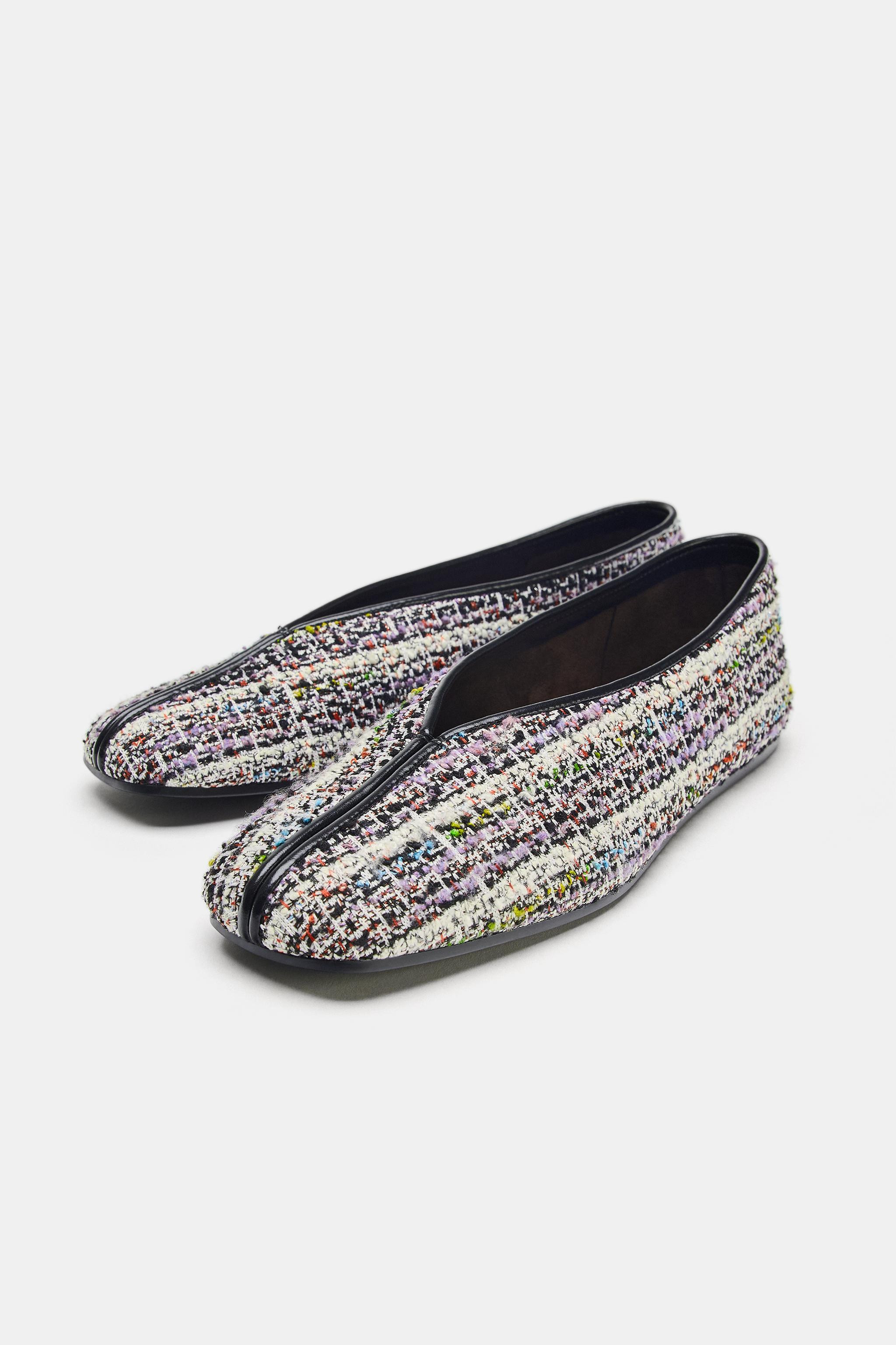 FABRIC BALLET FLATS | Zara US
