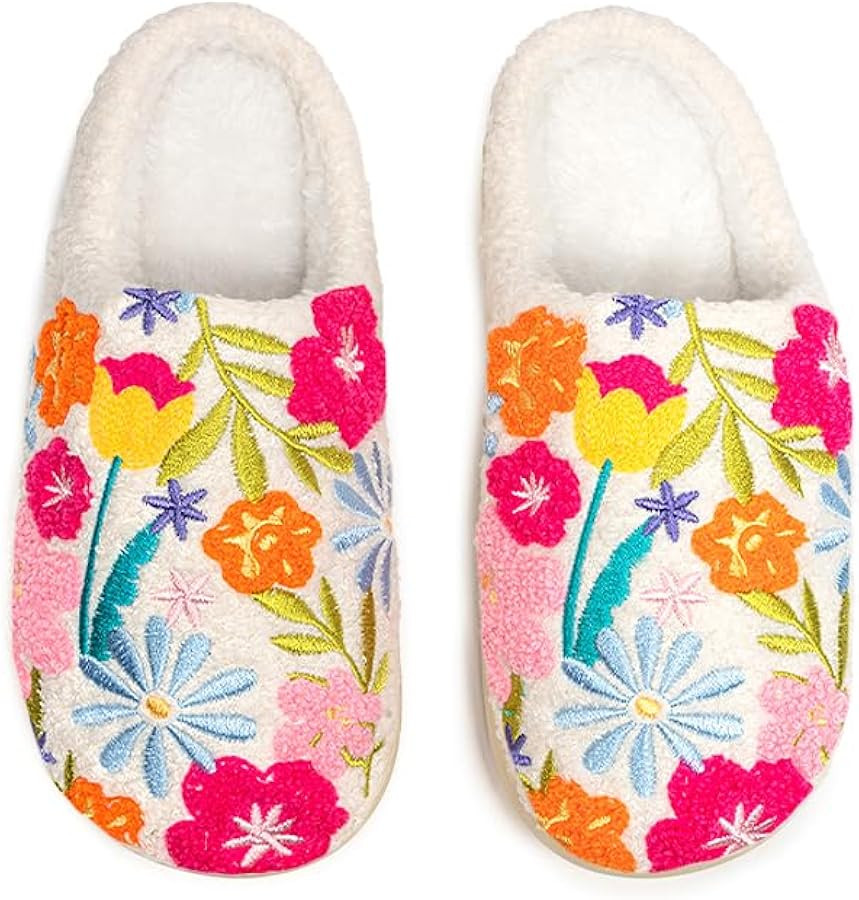 Living Royal Plush Slippers | Novelty Slippers, Cozy, Non-Slip Rubber Sole, Soft Slippers, 100% P... | Amazon (US)