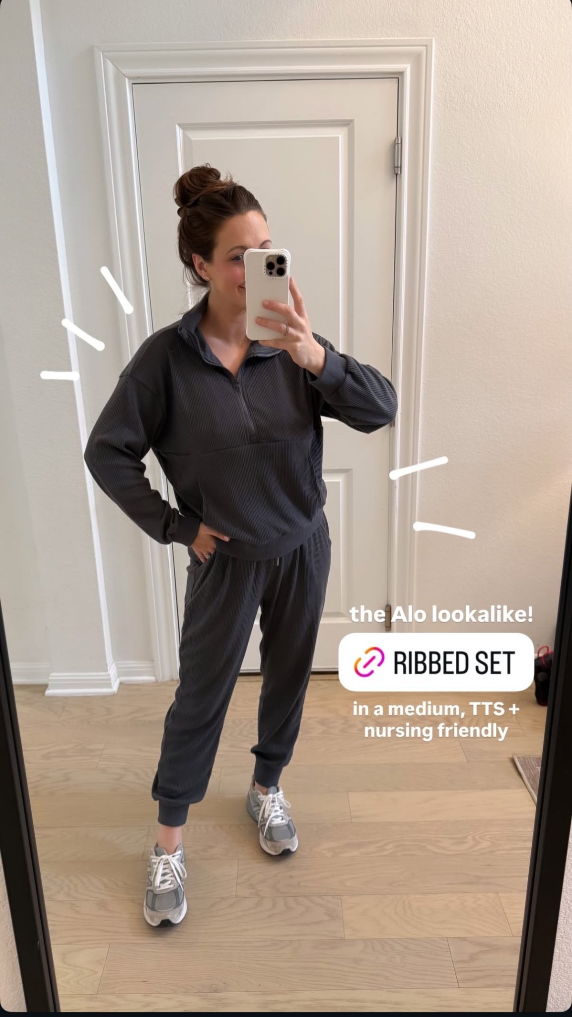 Alo lookalike ribbed set! Wearing medium, TTS and nursing friendly 

#LTKootd #LTKmomlife