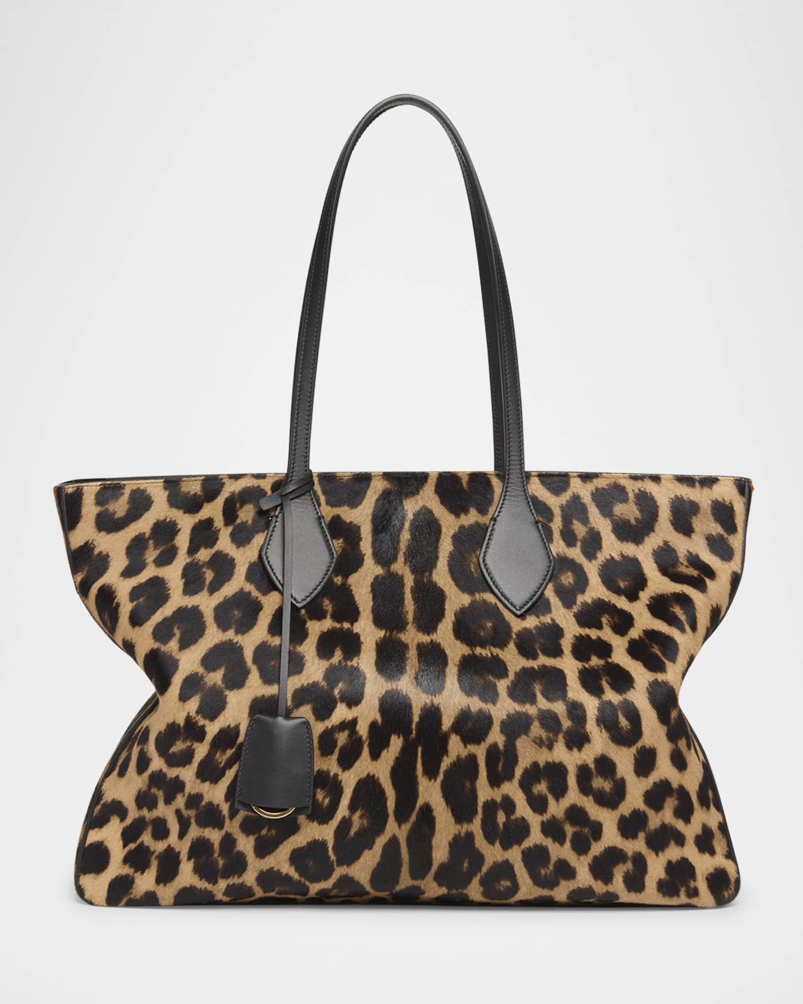 Ferragamo Star Leopard Horse Hair Tote Bag | Neiman Marcus