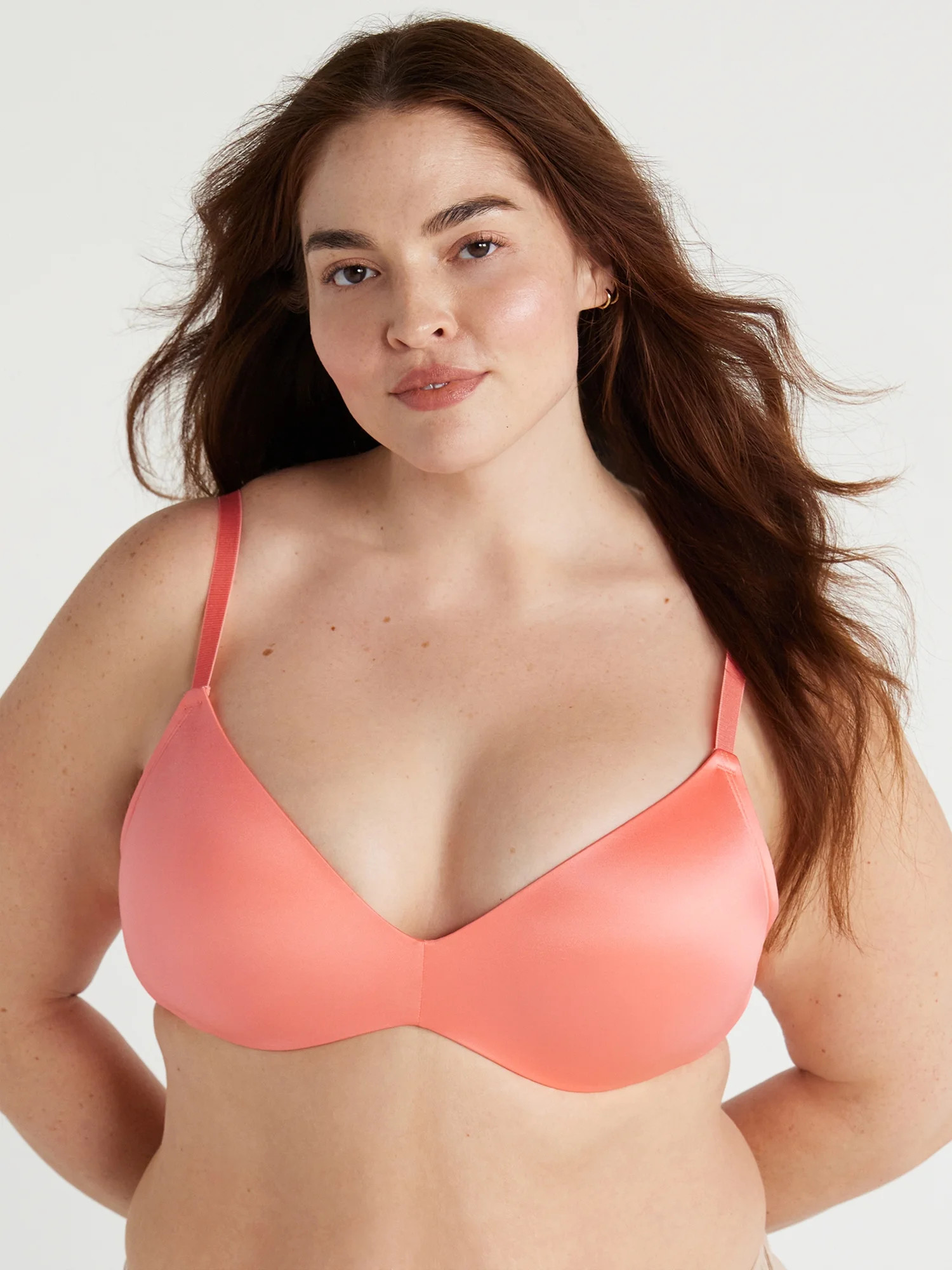 Joyspun Women's Glossy Shine Wirefree Bra, Sizes S to 3XL | Walmart (US)