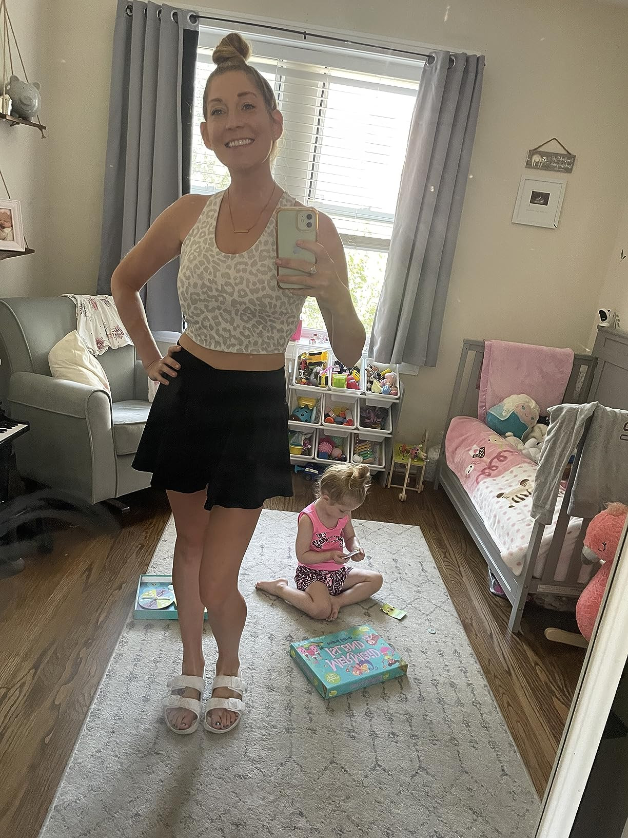 FireSwan Crossover Athletic Shorts for Women 2 in 1 Flowy Running Shorts with Pockets Spandex But... | Amazon (US)