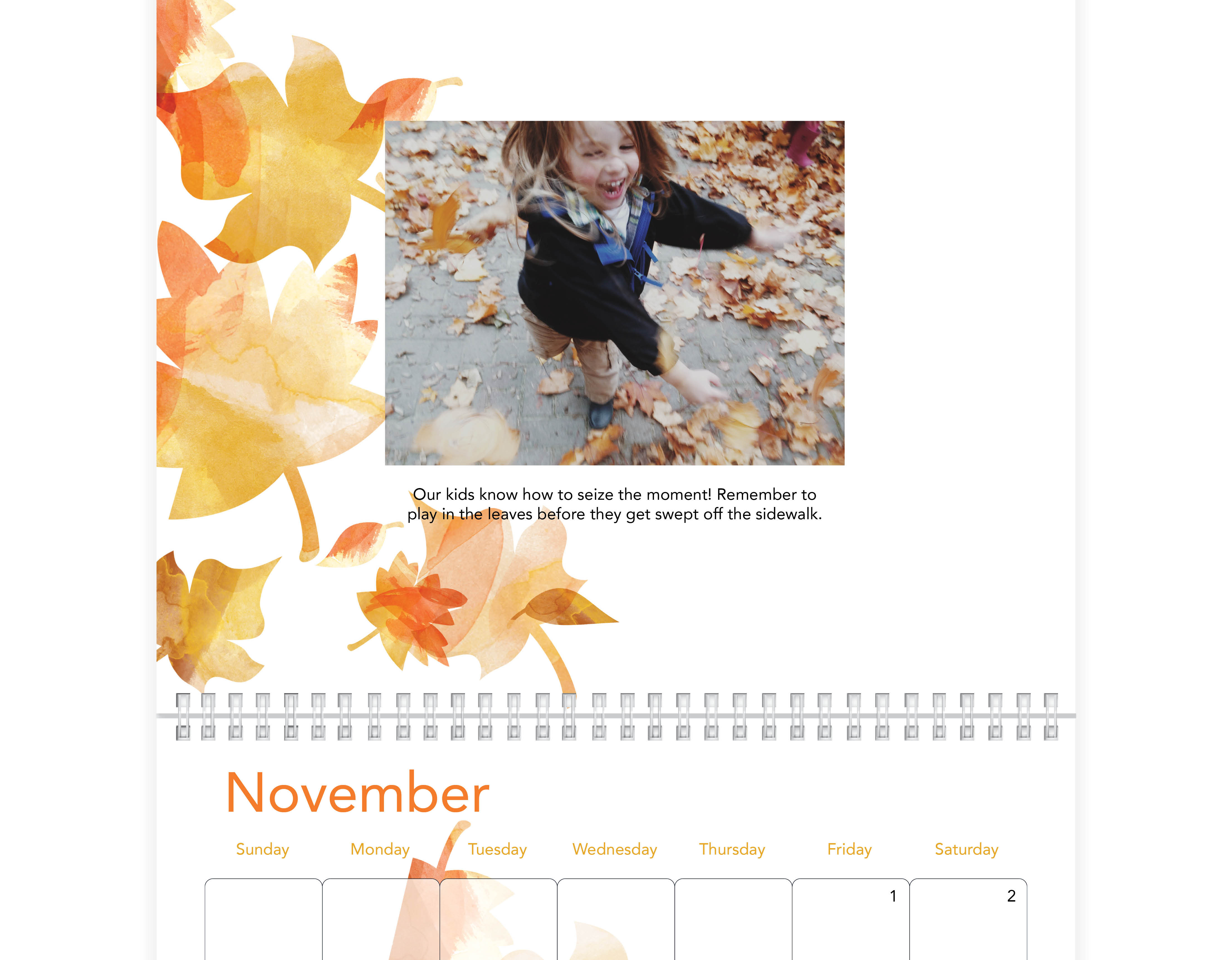 Watercolor Seasons Wall Calendar | Shutterfly