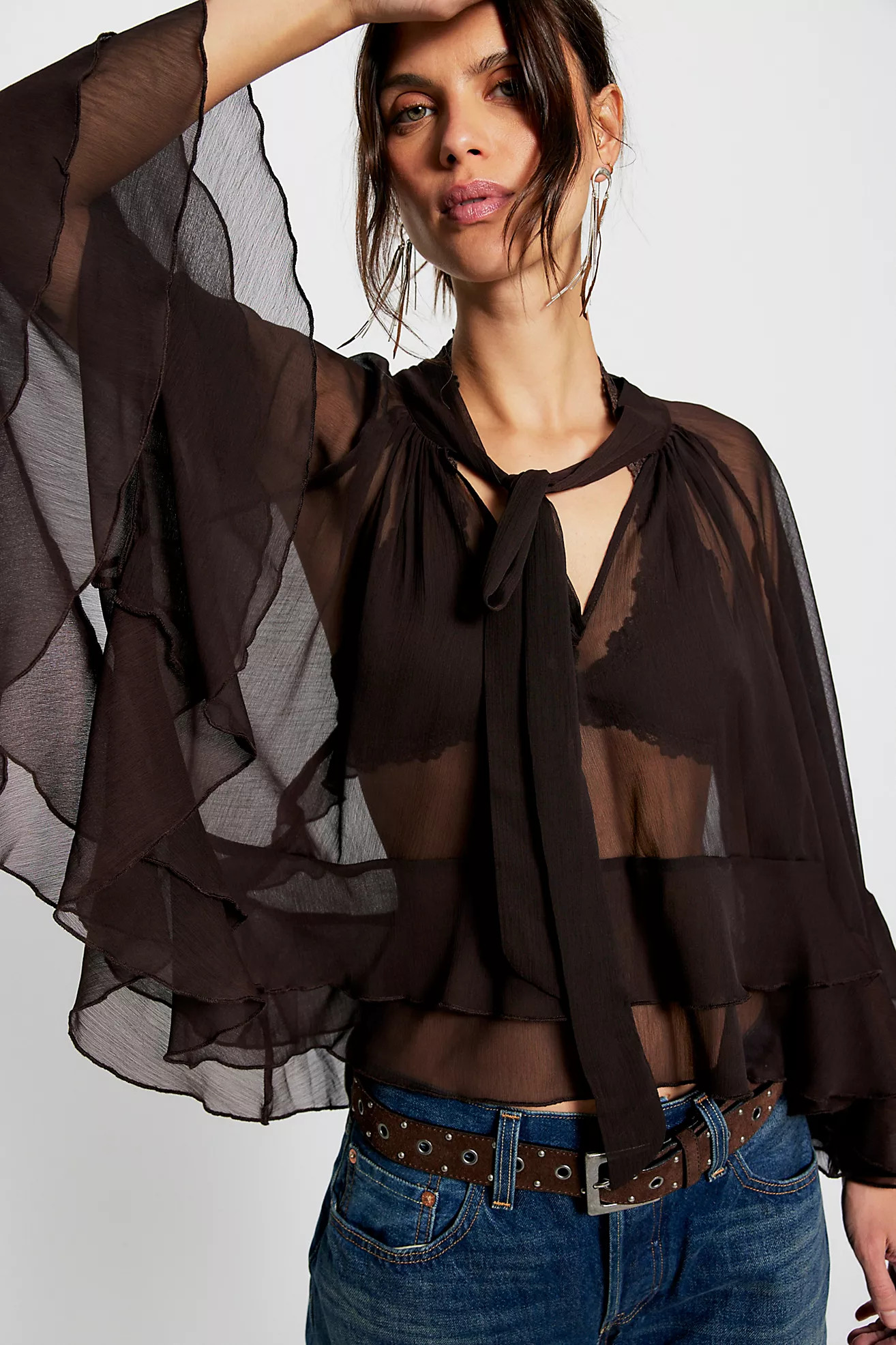 Sami Ruffled Cape | Free People (Global - UK&FR Excluded)