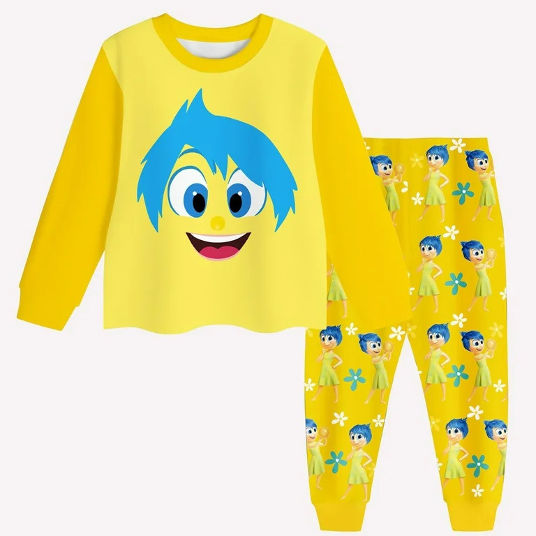 Tondswi 2024 New Toddler Boys Long Sleeve Inside out 2 Pajamas Sets Pjs Cotton Cartoon Sleepwear ... | Walmart (US)