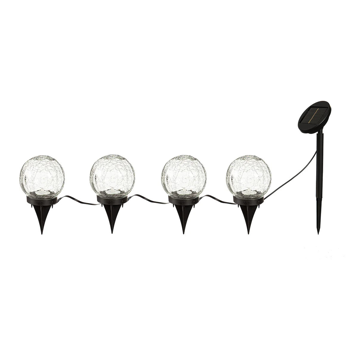 Color-Changing Solar Globe Stake Set | Plow & Hearth