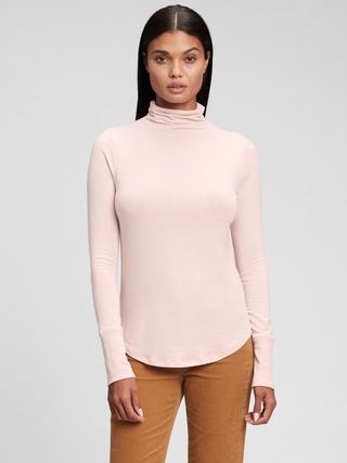 Featherweight Funnel-Neck T-Shirt | Gap (US)