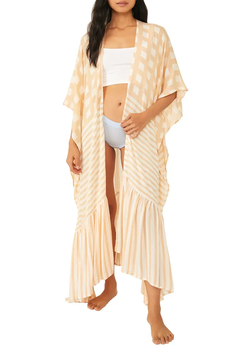 Kenna Ruffle Trim Duster | Nordstrom