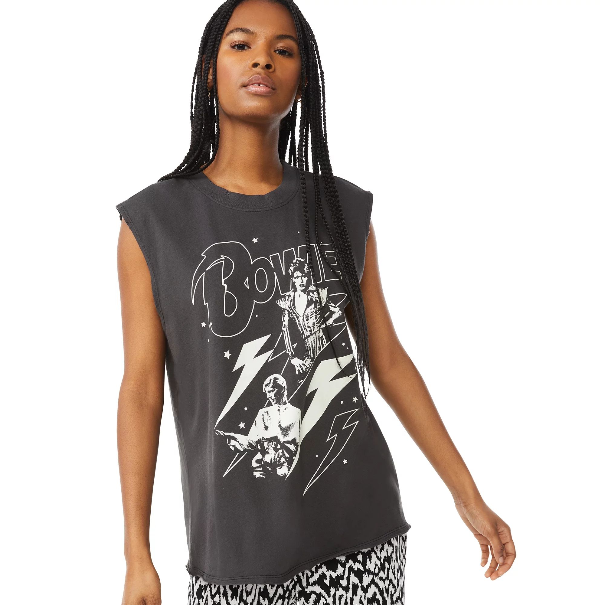 Scoop Women’s Bowie Action Band Sleeveless T-Shirt | Walmart (US)