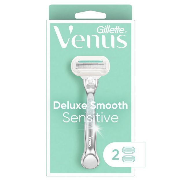 Venus Deluxe Smooth Sensitive Women's Razor + 2 Razor Blade Refills | Target