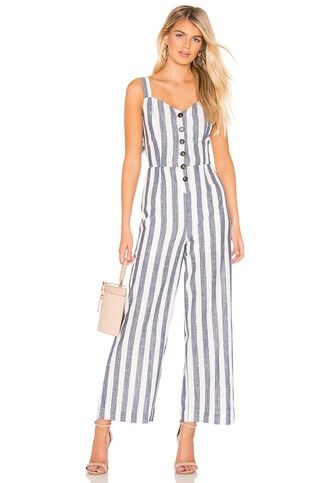 Striped Back Tie Jumpsuit
                    
                    J.O.A. | Revolve Clothing (Global)