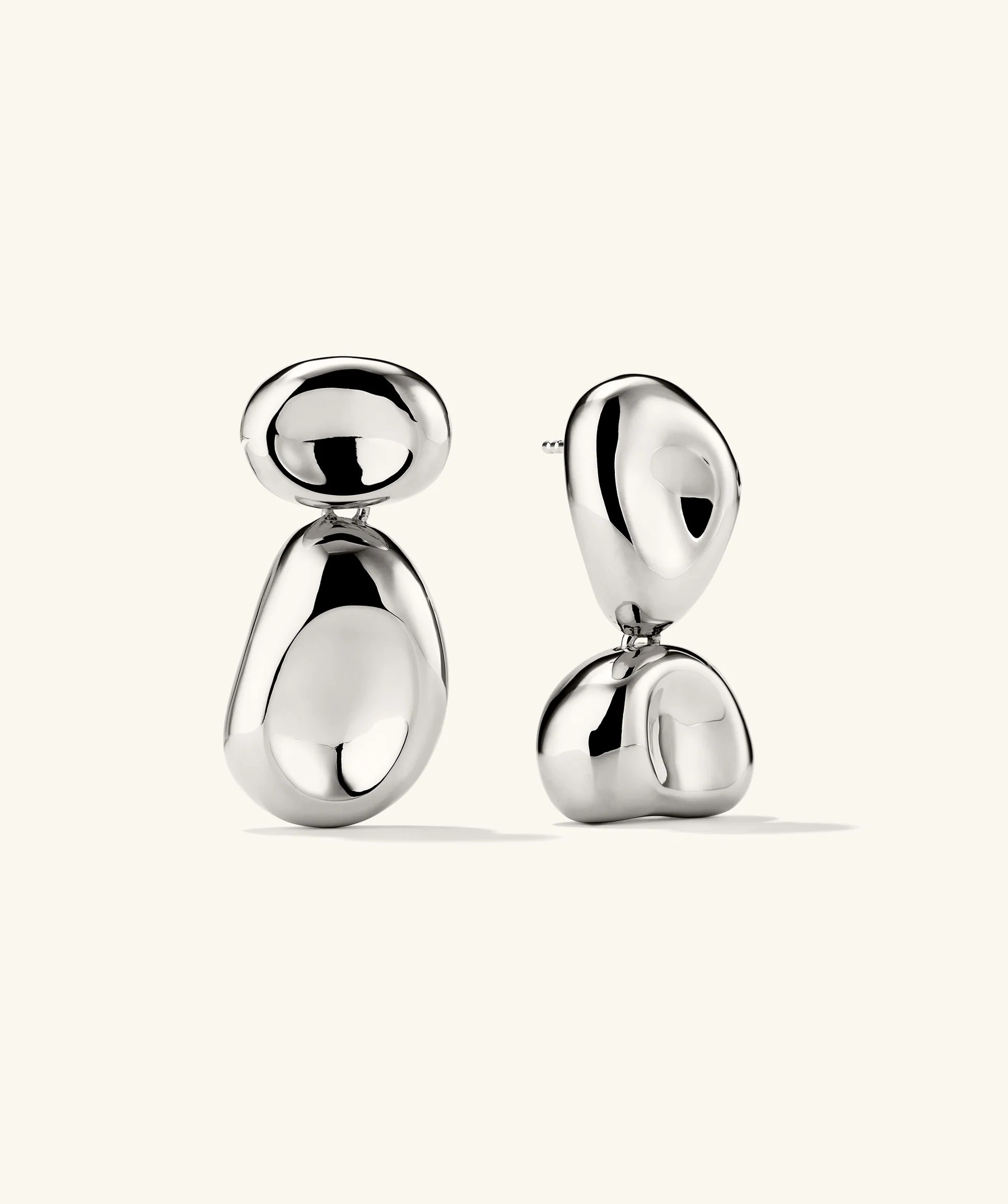 Organic Dôme Mixed Pebble Earrings | Mejuri Fine Crew