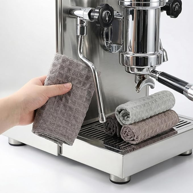 4 Pcs Barista Microfiber Cloths, Waffle Weave Microfiber Towel, Professional Barista Towels Coffe... | Amazon (US)